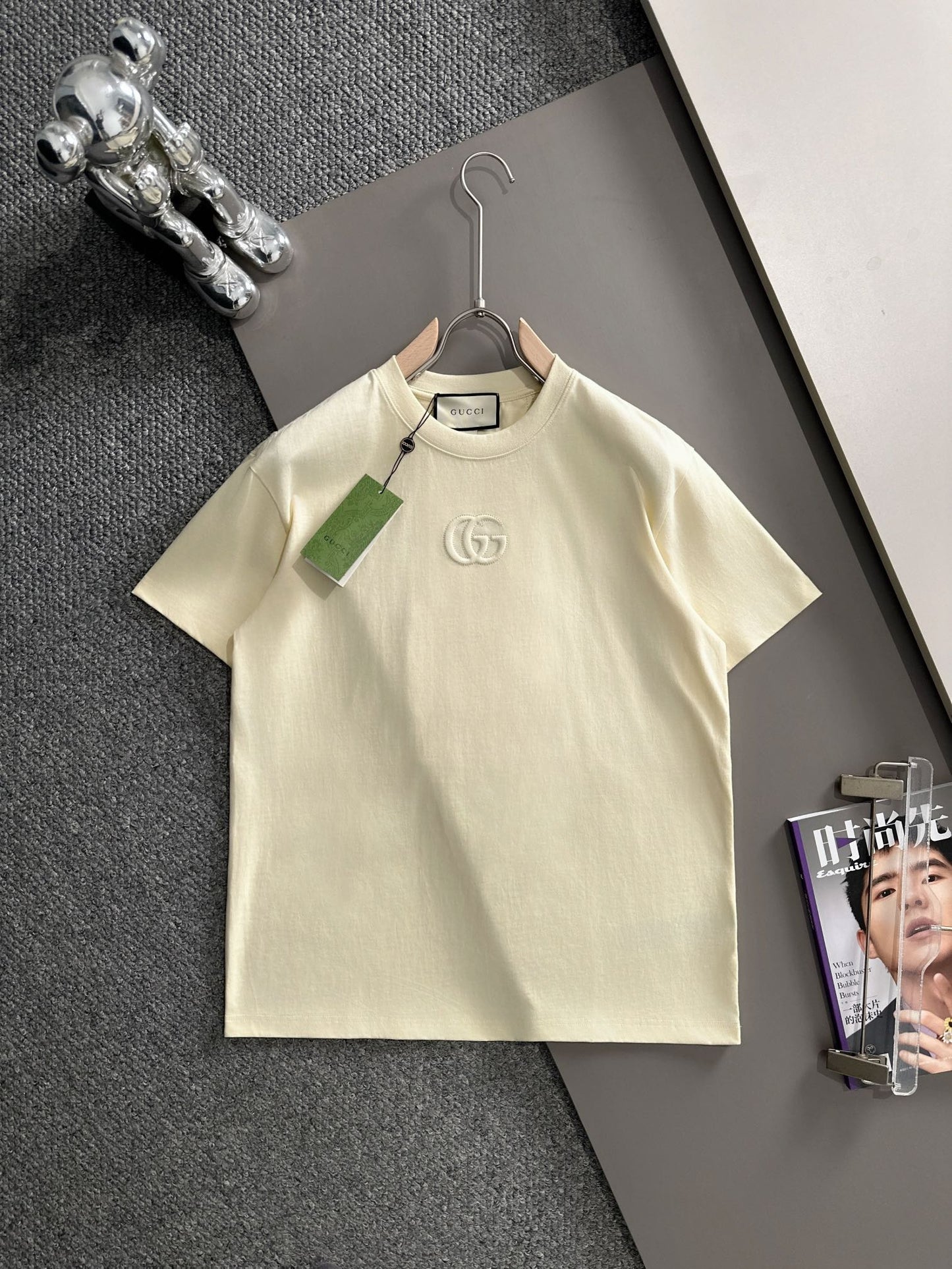 260113 New high-quality classic front-piece matching-color logo T-shirt
