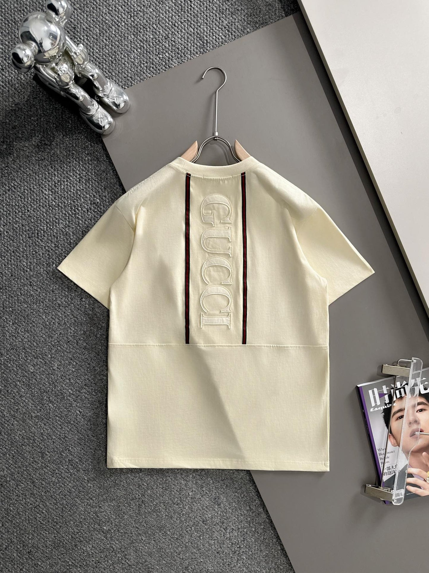 260113 New high-quality classic front-piece matching-color logo T-shirt