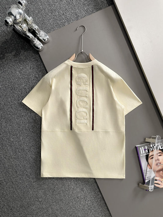 260113 New high-quality classic front-piece matching-color logo T-shirt