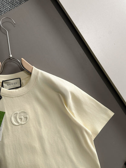260113 New high-quality classic front-piece matching-color logo T-shirt