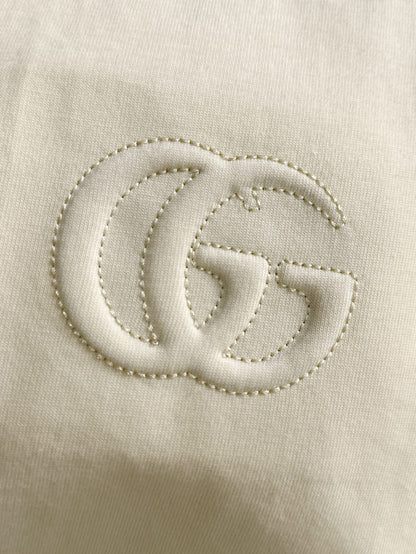 260113 New high-quality classic front-piece matching-color logo T-shirt