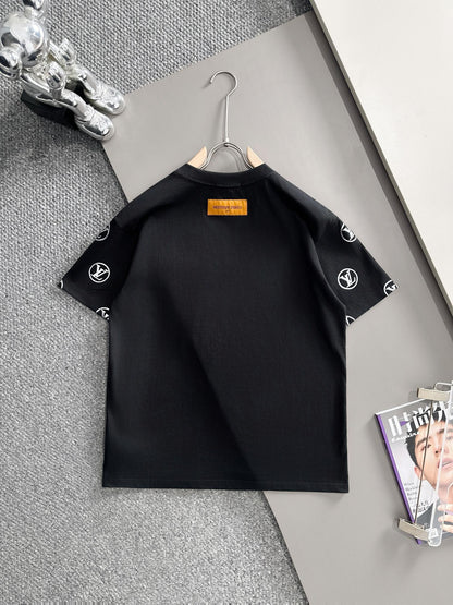 260113 New high-quality T-shirt with pocket sleeves and printed design