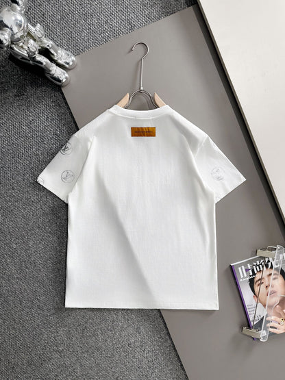 260113 New high-quality T-shirt with pocket sleeves and printed design