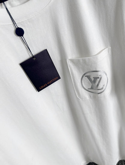 260113 New high-quality T-shirt with pocket sleeves and printed design