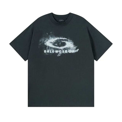 260113 New high-quality single-ring smoky haze T-shirt