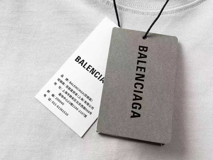 260113 New high-quality striped woven fabric washed snowflake T-shirt
