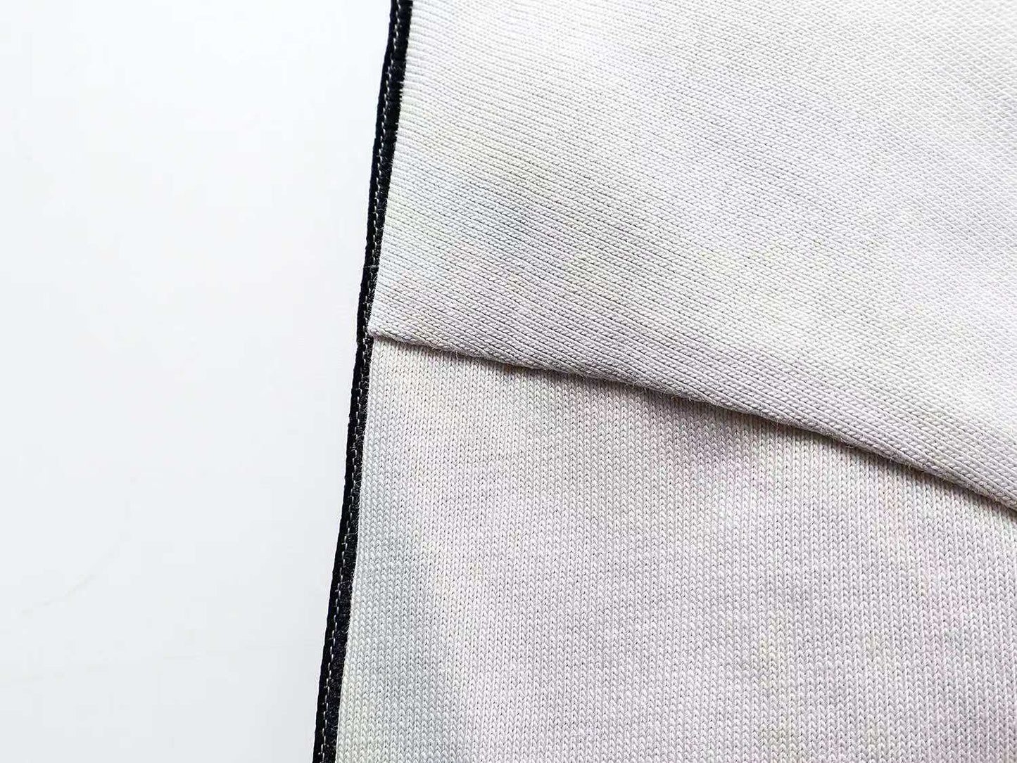 260113 New high-quality striped woven fabric washed snowflake T-shirt