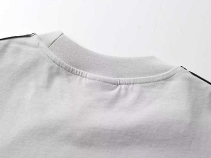 260113 New high-quality striped woven fabric washed snowflake long-sleeved shirt