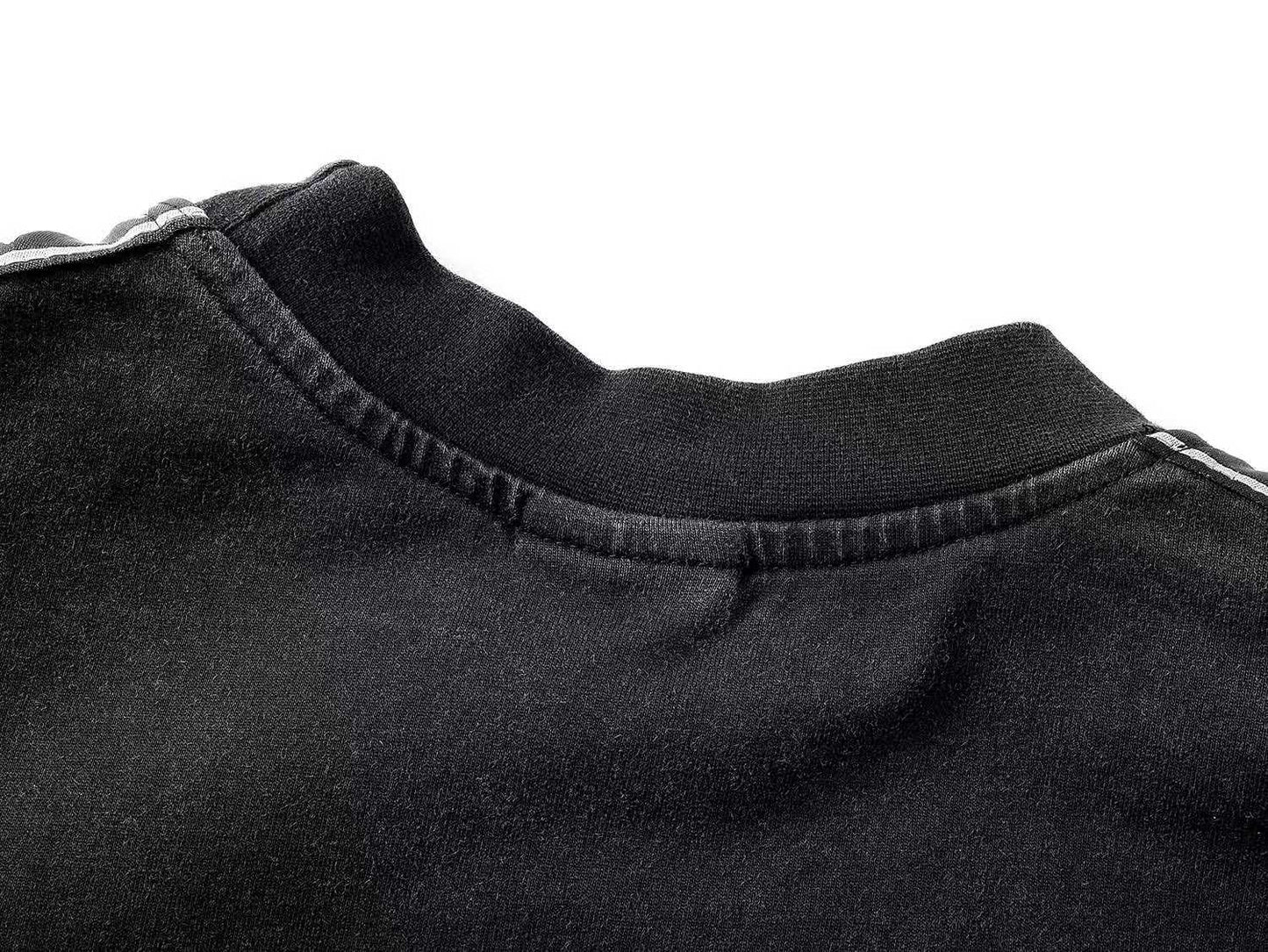 260113 New high-quality striped woven fabric washed snowflake long-sleeved shirt