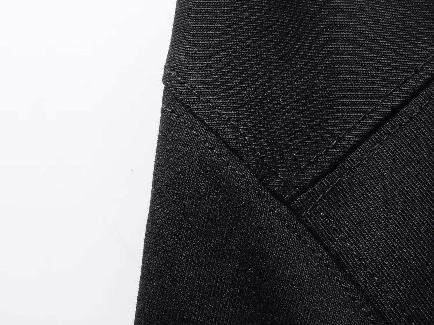 260113 New high-quality heavy-duty V-neck direct-injection printed long-sleeve shirt