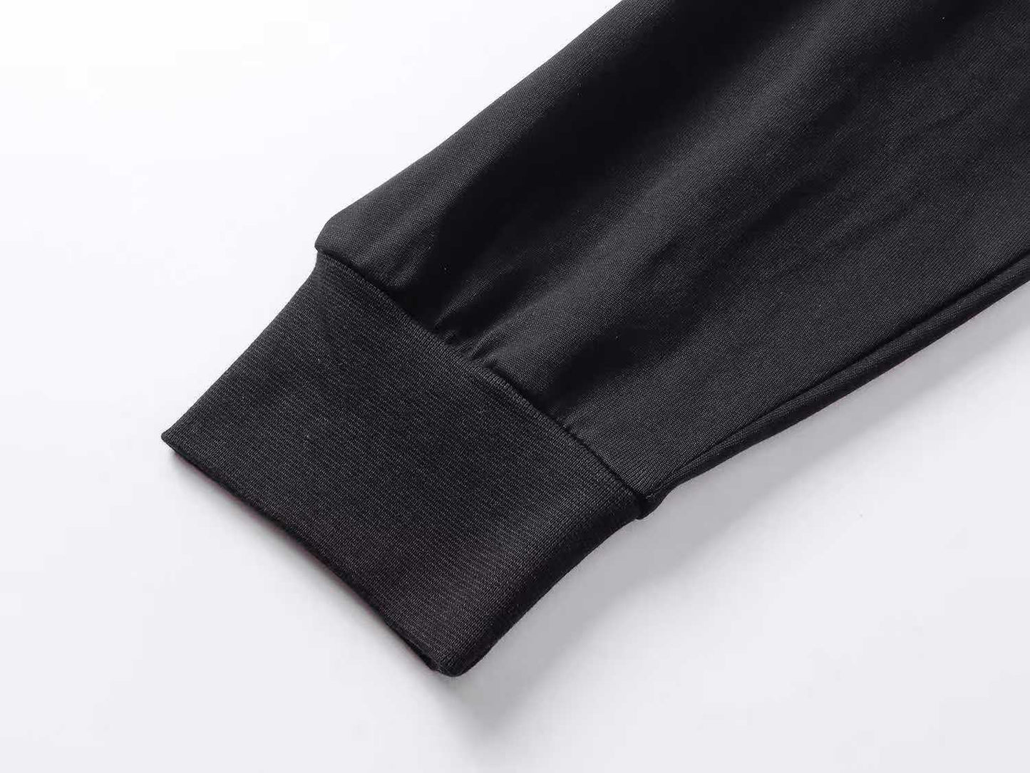 260113 New high-quality heavy-duty V-neck direct-injection printed long-sleeve shirt