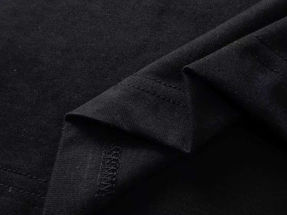 260113 New high-quality heavy-duty V-neck direct-injection printed long-sleeve shirt