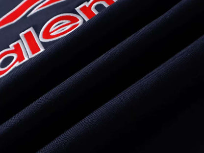 260113 New high-quality heavy-duty V-neck direct-injection printed long-sleeve shirt