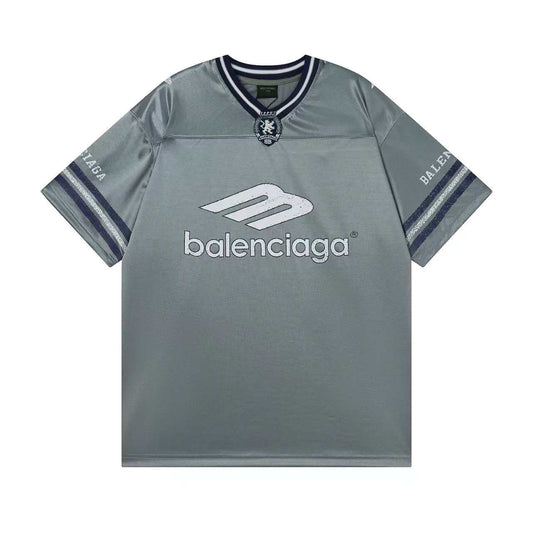 260113 New high-quality heavy-duty V-neck direct-printed T-shirt