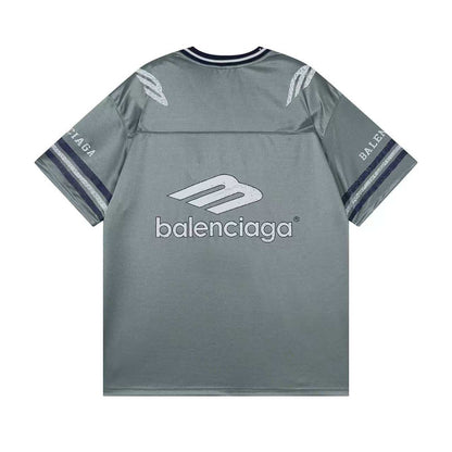 260113 New high-quality heavy-duty V-neck direct-printed T-shirt