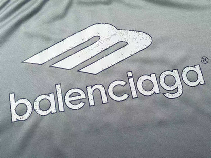 260113 New high-quality heavy-duty V-neck direct-printed T-shirt