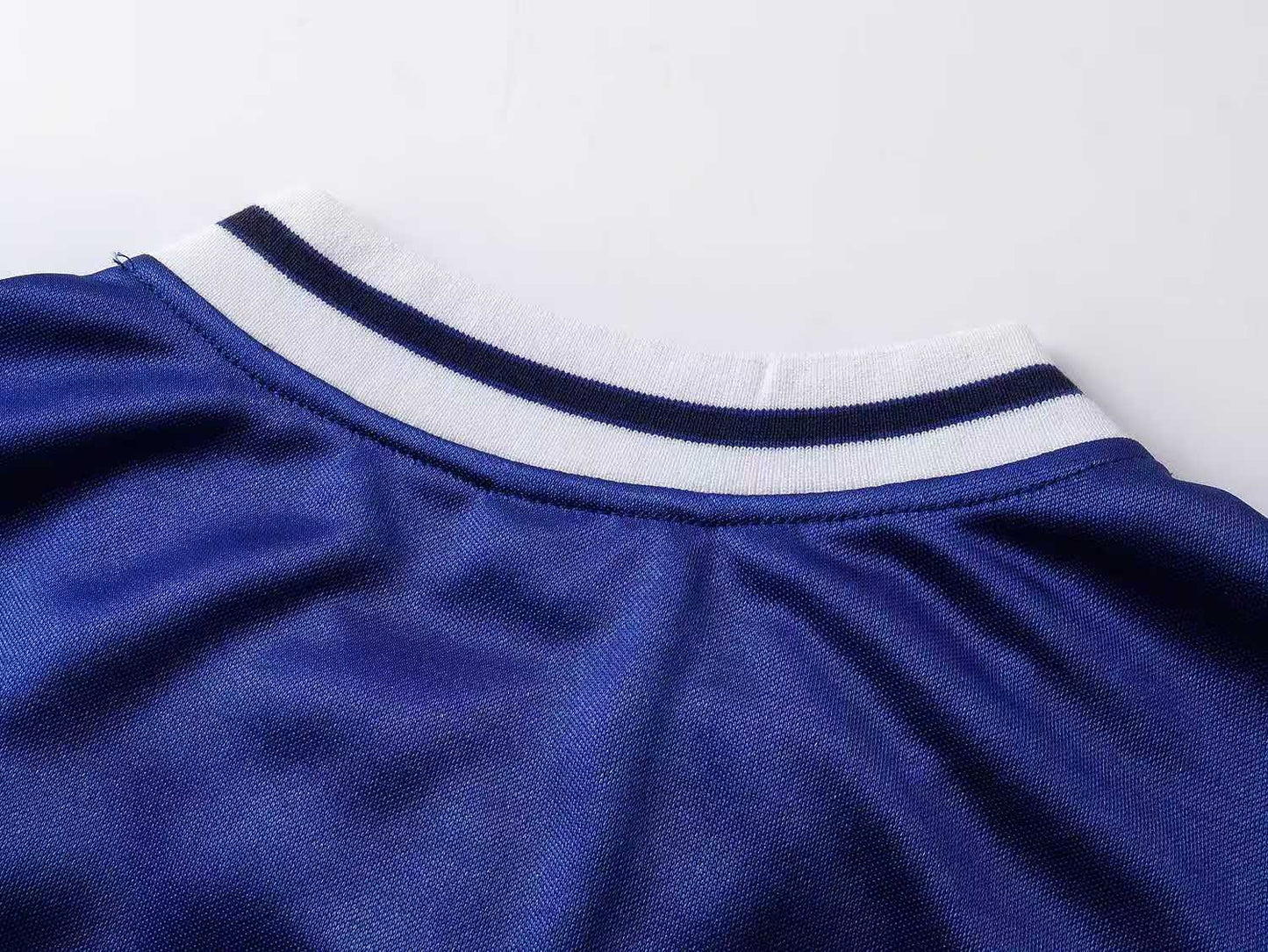 260113 New high-quality heavy-duty V-neck direct-printed T-shirt