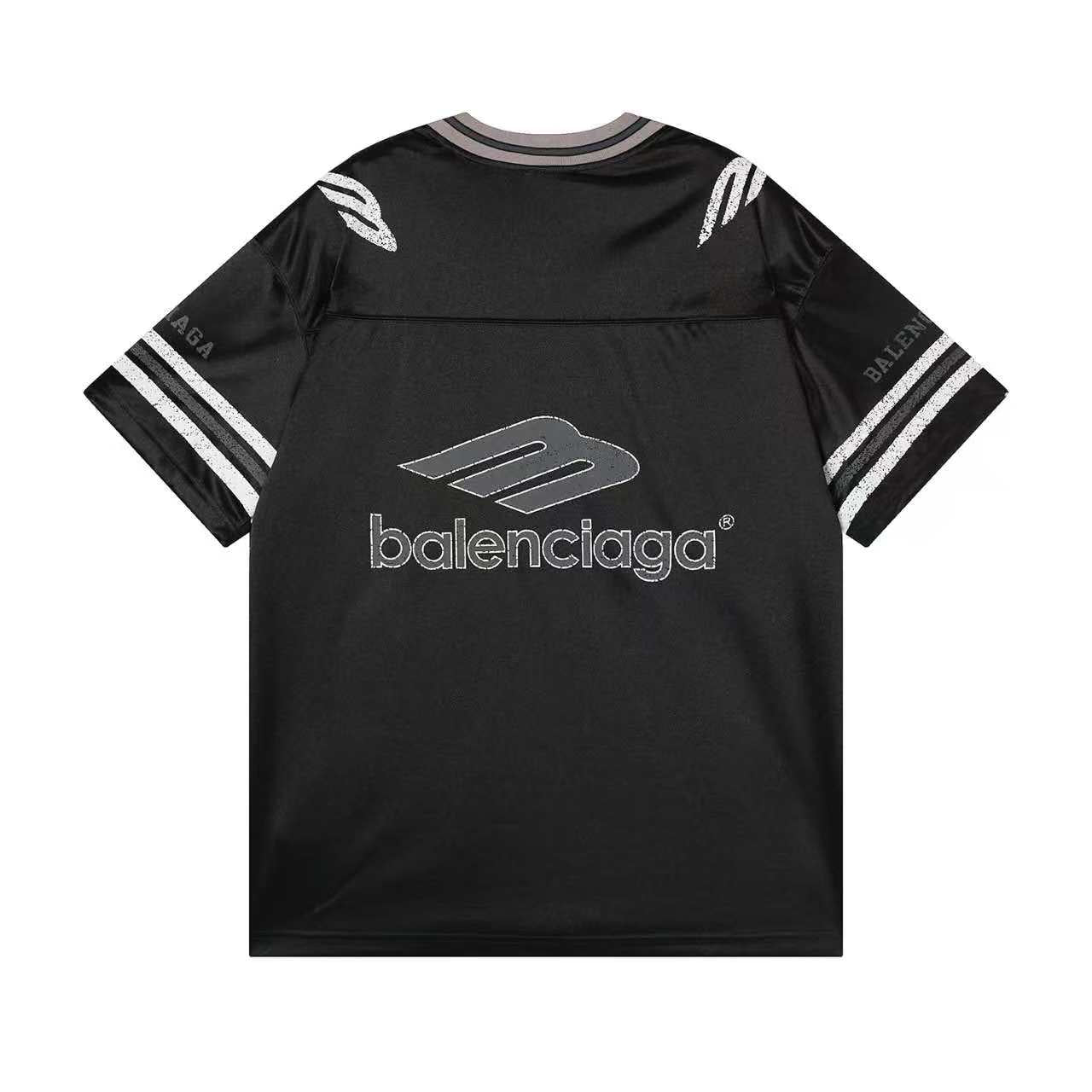 260113 New high-quality heavy-duty V-neck direct-printed T-shirt