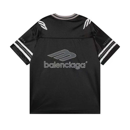 260113 New high-quality heavy-duty V-neck direct-printed T-shirt