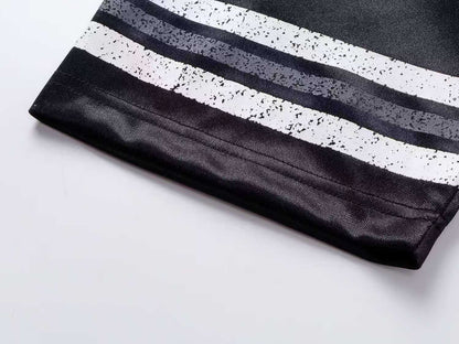 260113 New high-quality heavy-duty V-neck direct-printed T-shirt