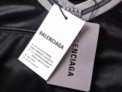 260113 New high-quality heavy-duty V-neck direct-injection printed long-sleeve shirt