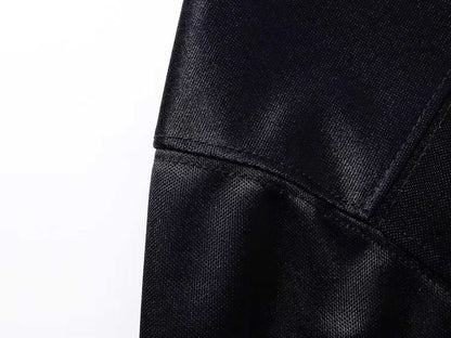 260113 New high-quality heavy-duty V-neck direct-injection printed long-sleeve shirt