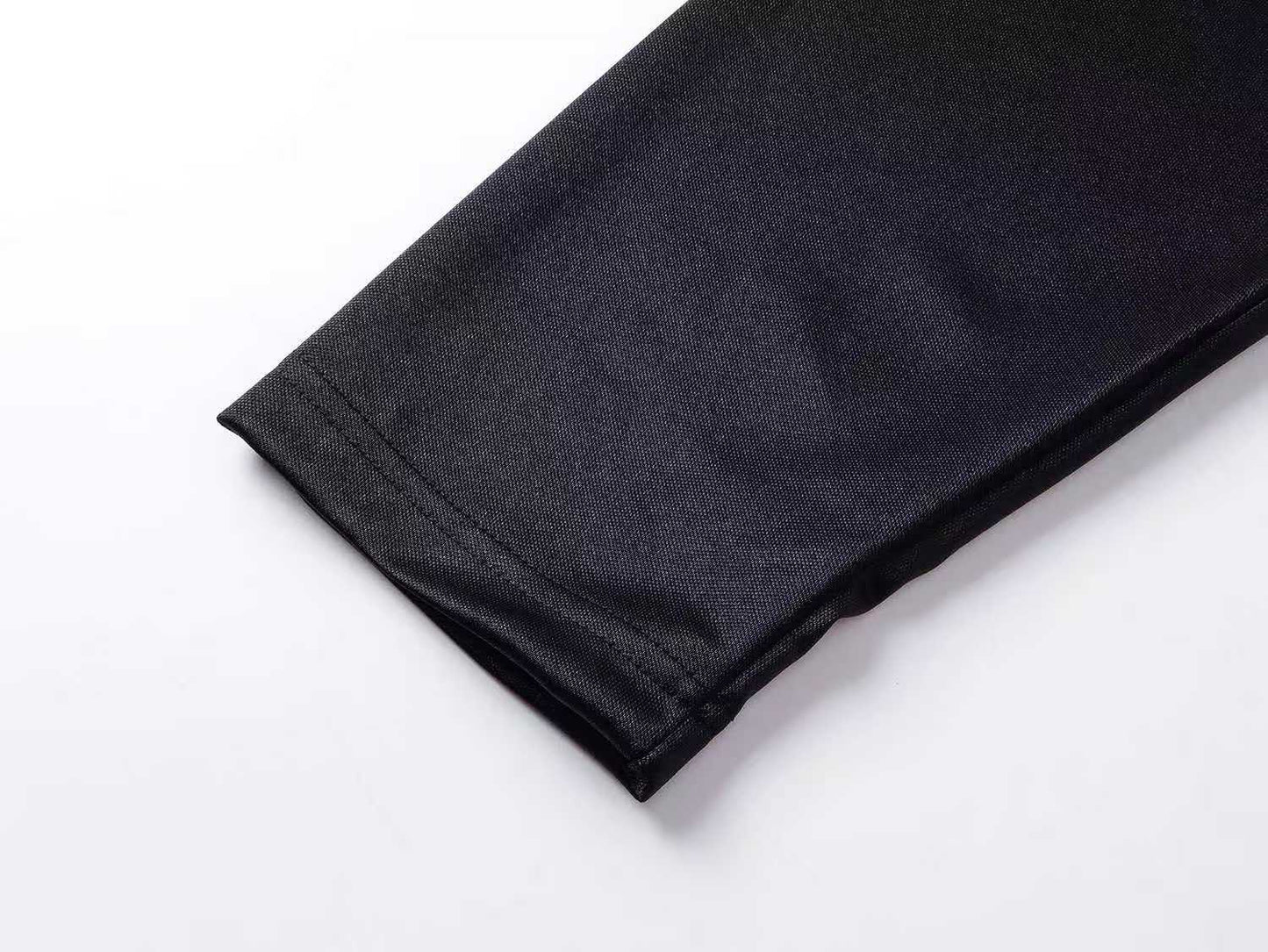 260113 New high-quality heavy-duty V-neck direct-injection printed long-sleeve shirt