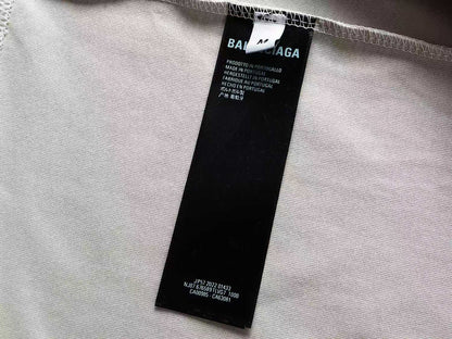 260113 New high-quality heavy-duty V-neck embroidered print T-shirt