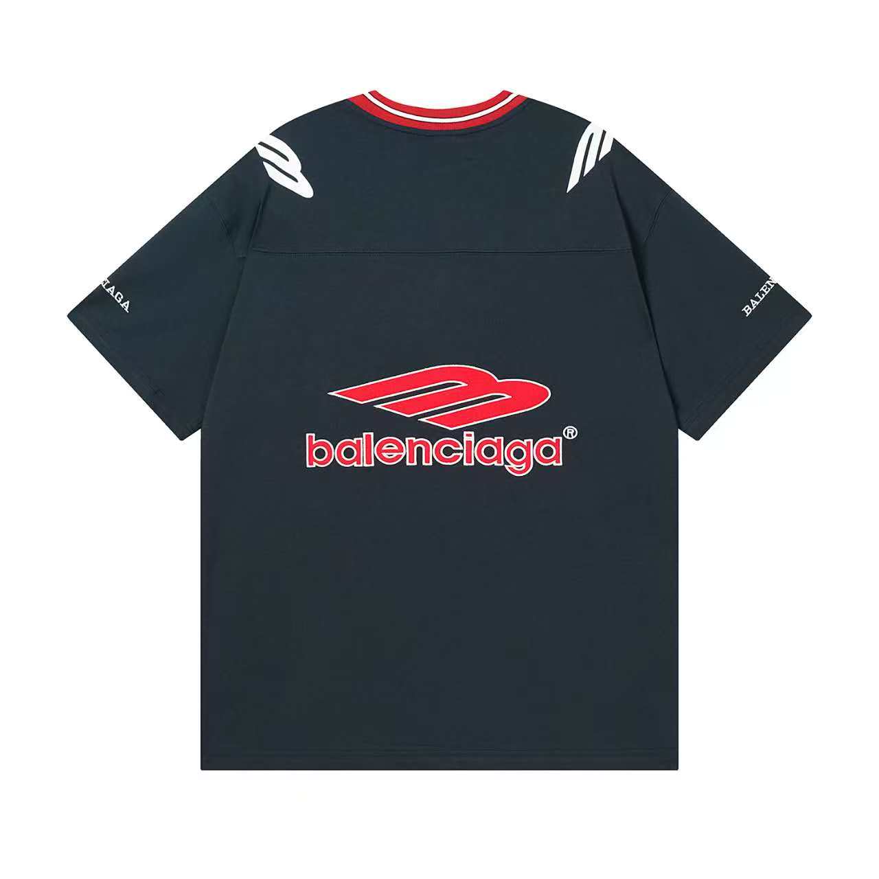 260113 New high-quality heavy-duty V-neck embroidered print T-shirt