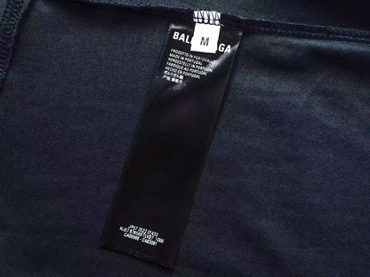 260113 New high-quality heavy-duty V-neck embroidered print T-shirt