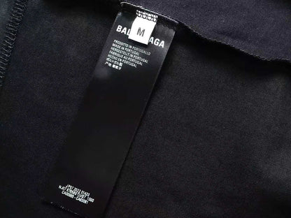 260113 New high-quality heavy-duty V-neck embroidered print T-shirt