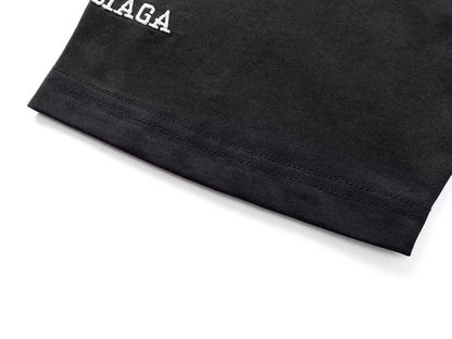260113 New high-quality heavy-duty V-neck embroidered print T-shirt