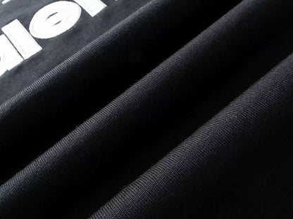 260113 New high-quality heavy-duty V-neck embroidered print T-shirt