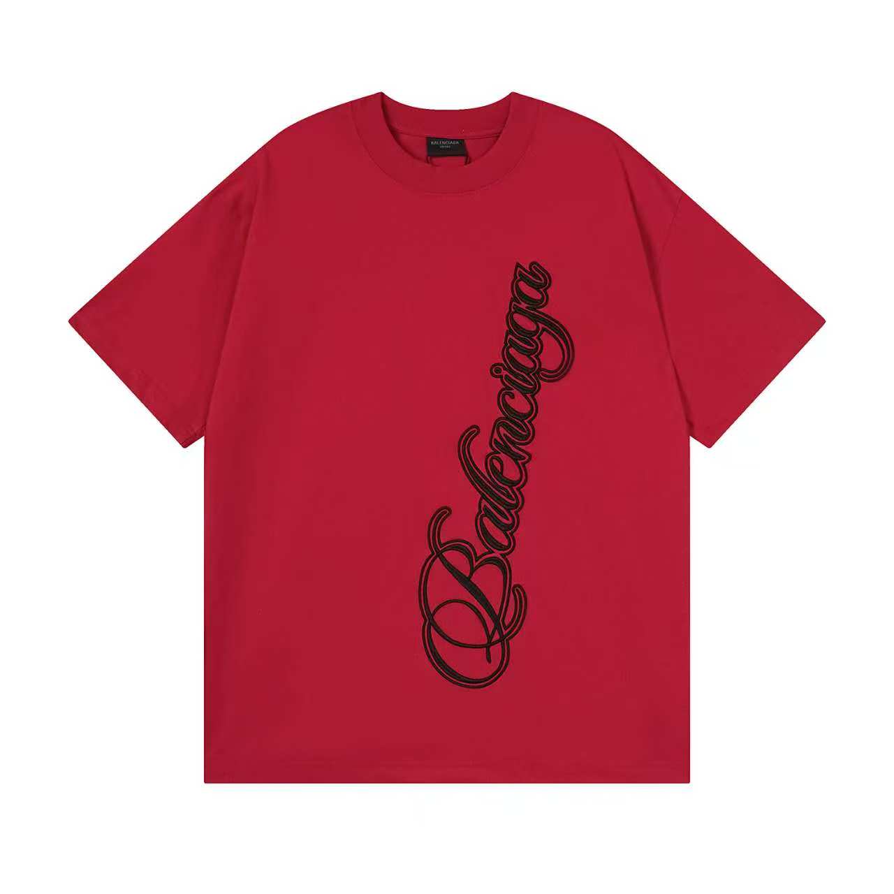 260113 New high-quality artistic font letter embroidery T-shirt