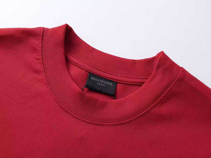 260113 New high-quality artistic font letter embroidery T-shirt