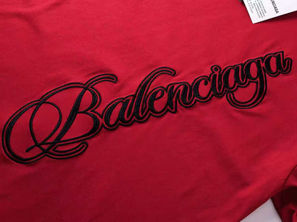 260113 New high-quality artistic font letter embroidery T-shirt