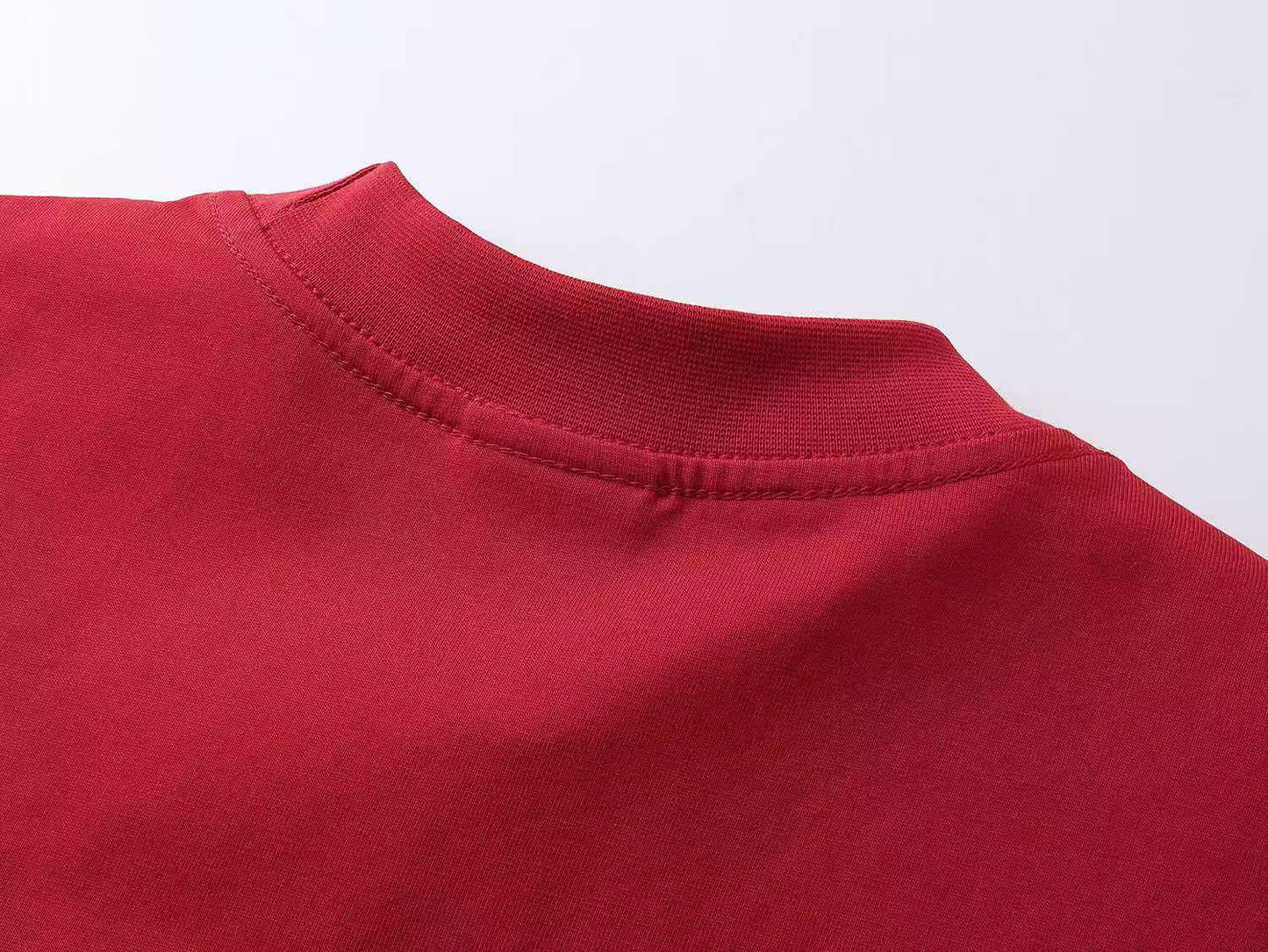 260113 New high-quality artistic font letter embroidery T-shirt