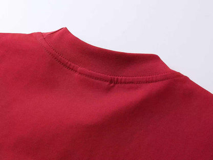 260113 New high-quality artistic font letter embroidery T-shirt