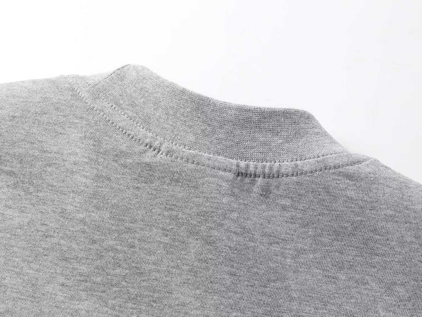 260113 New high-quality artistic font letter embroidery T-shirt