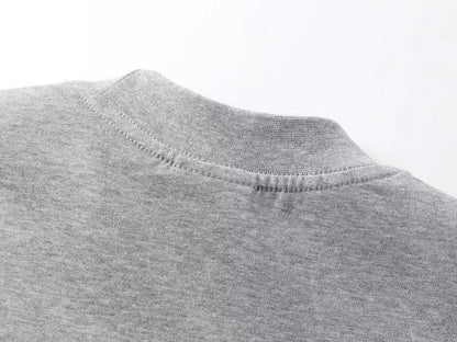 260113 New high-quality artistic font letter embroidery T-shirt