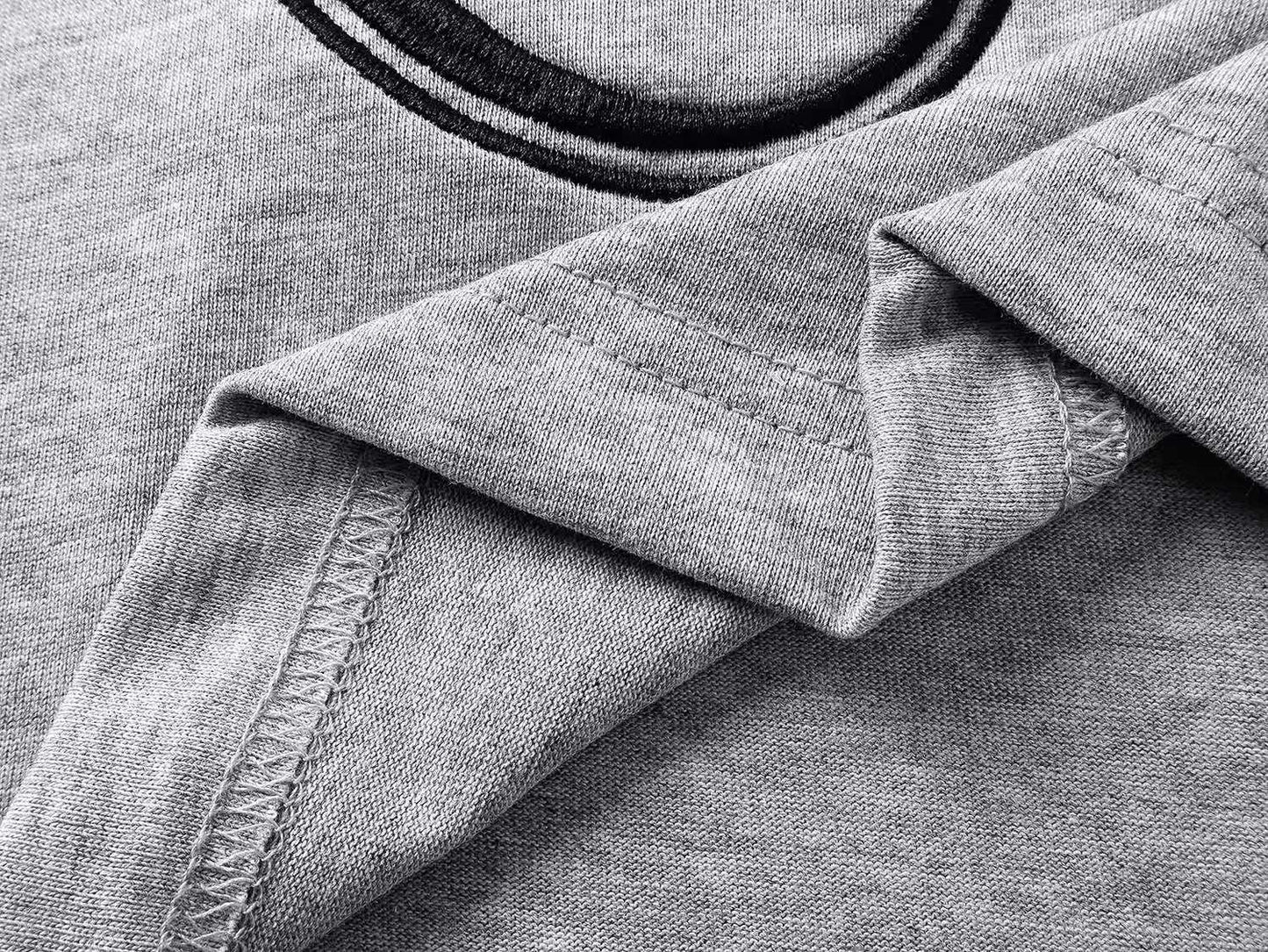 260113 New high-quality artistic font letter embroidery T-shirt
