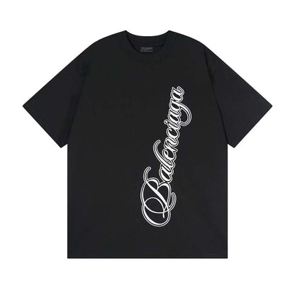 260113 New high-quality artistic font letter embroidery T-shirt