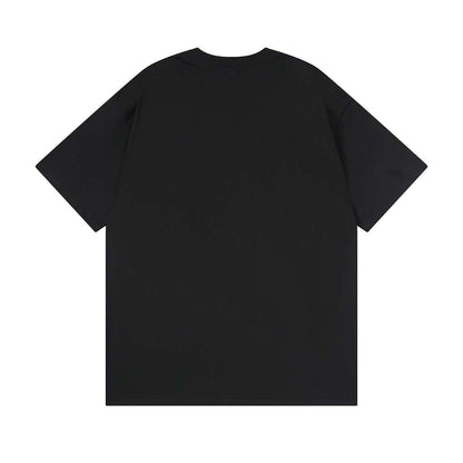 260113 New high-quality artistic font letter embroidery T-shirt