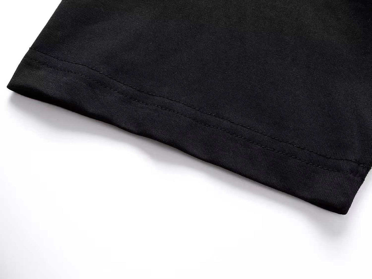 260113 New high-quality artistic font letter embroidery T-shirt