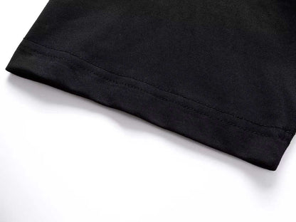 260113 New high-quality artistic font letter embroidery T-shirt