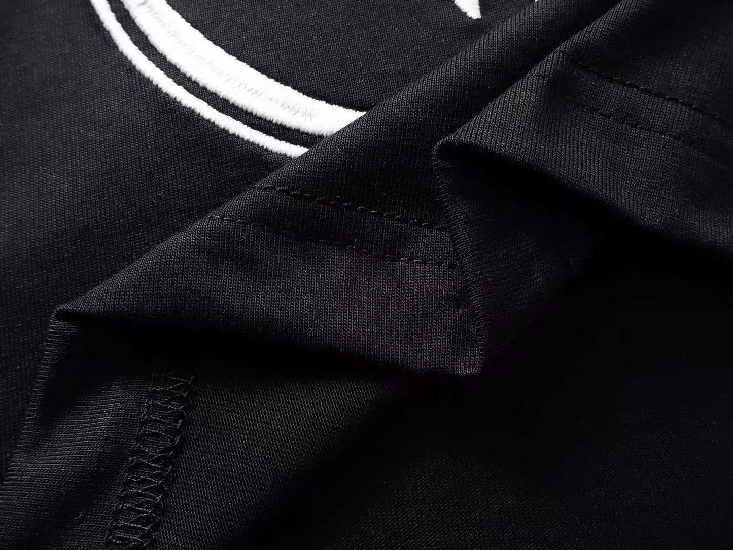 260113 New high-quality artistic font letter embroidery T-shirt