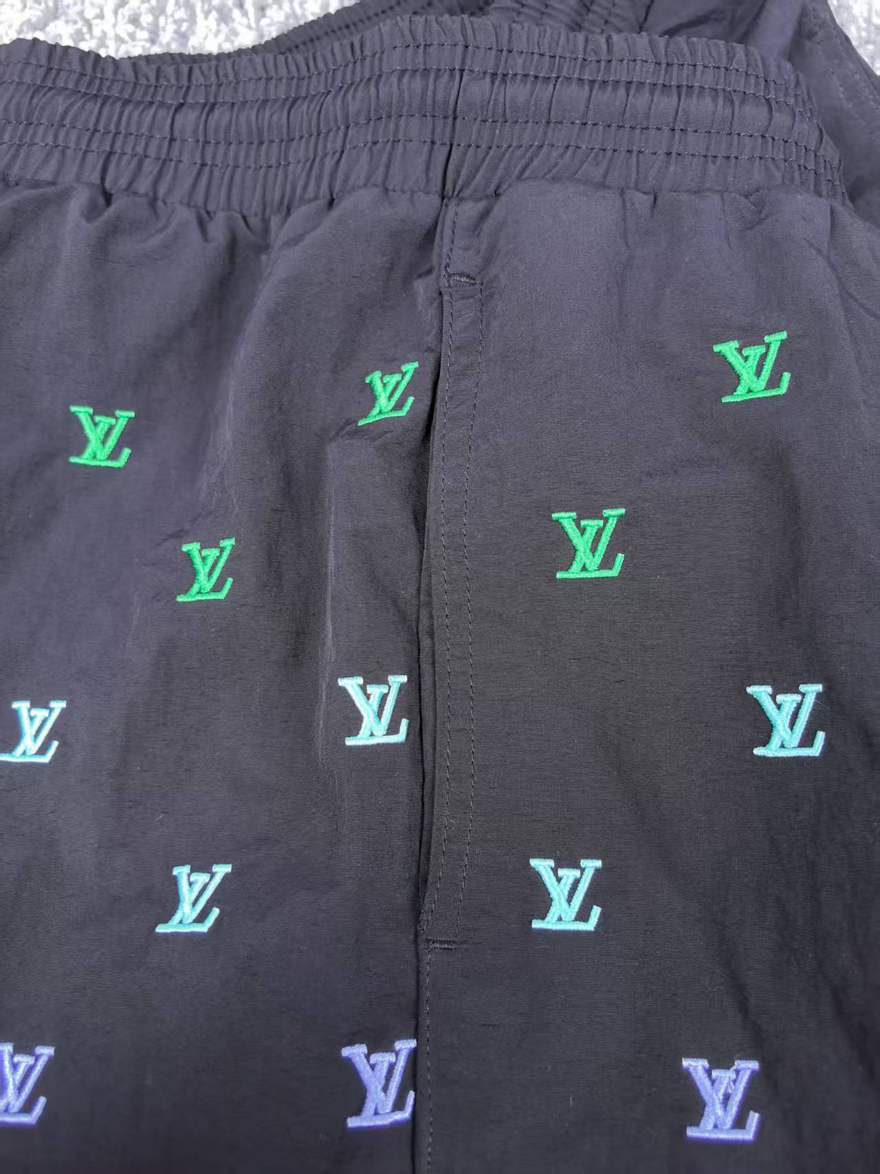 260113 New high-quality gradient embroidery four-quarter beach shorts