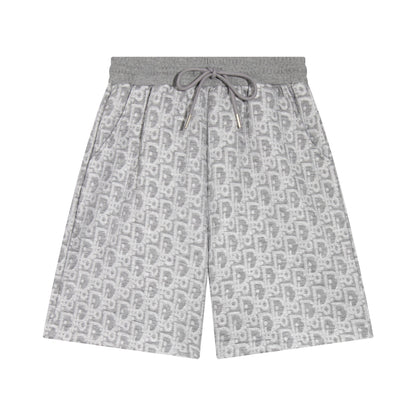 260113 New high-quality custom fabric towel-printed jacquard shorts