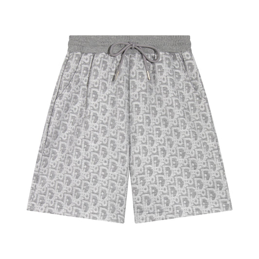 260113 New high-quality custom fabric towel-printed jacquard shorts
