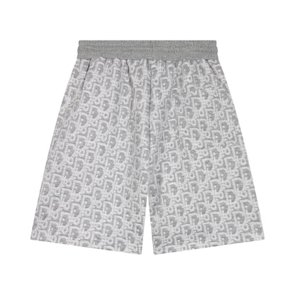 260113 New high-quality custom fabric towel-printed jacquard shorts